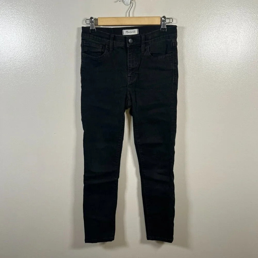 Madewell Roadtripper Jeans Womens Size 26 Black Bennett Wash High Rise Stretch
